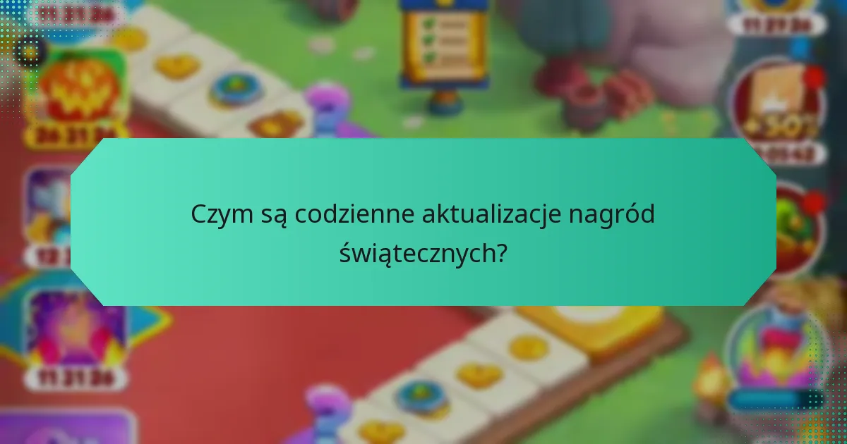 Czym są codzienne aktualizacje nagród świątecznych?