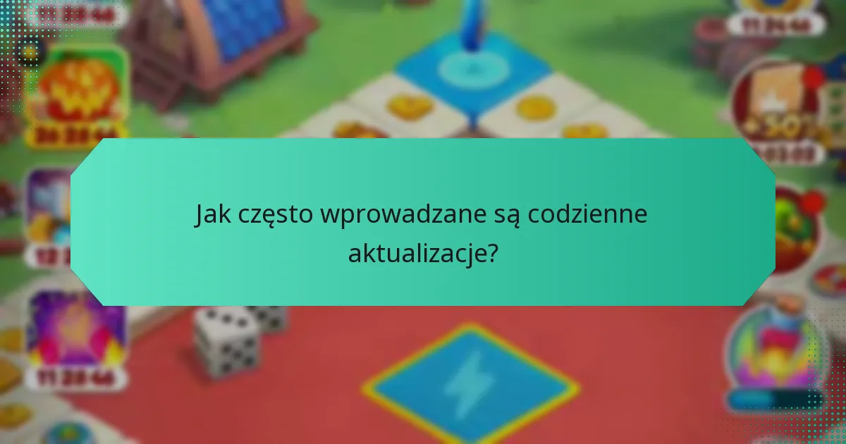 Jak często wprowadzane są codzienne aktualizacje?
