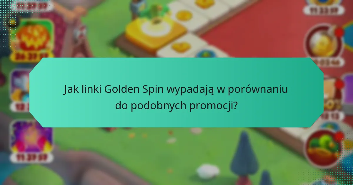 Jak linki Golden Spin wypadają w porównaniu do podobnych promocji?