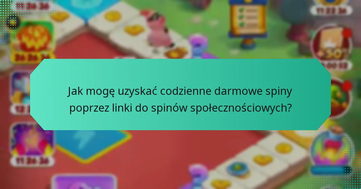 Jak mogę uzyskać codzienne darmowe spiny poprzez linki do spinów społecznościowych?
