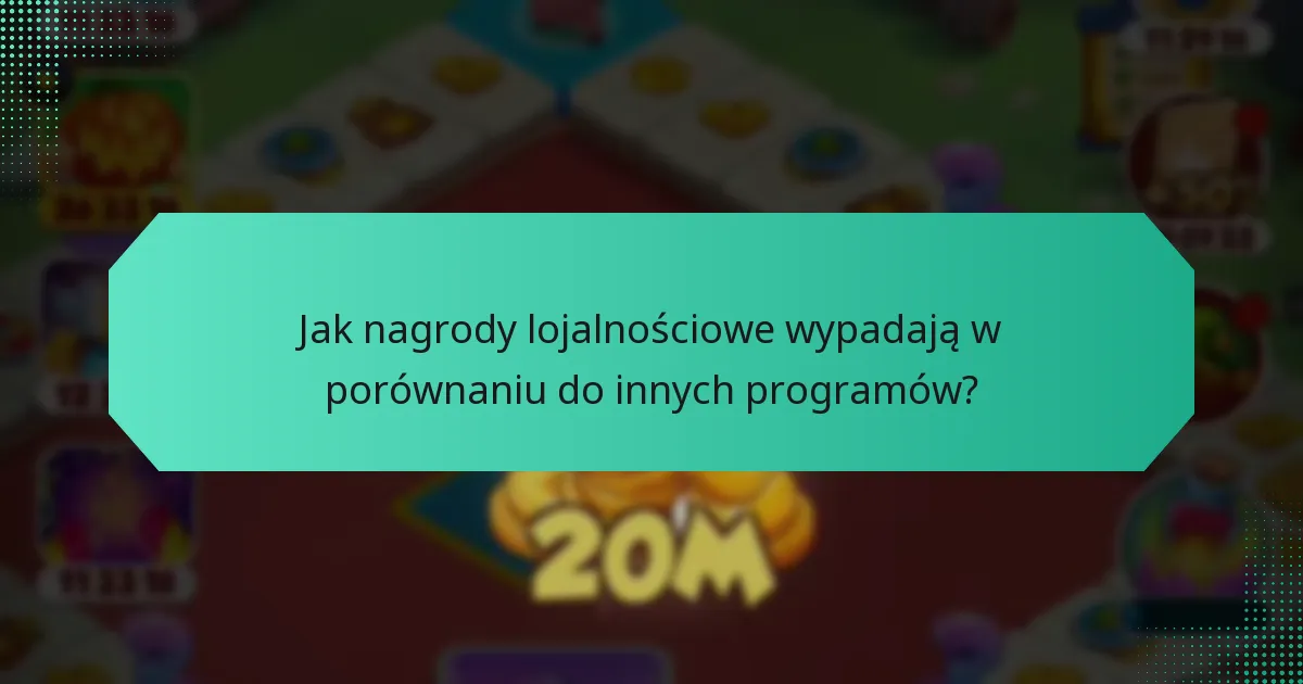 Jak nagrody lojalnościowe wypadają w porównaniu do innych programów?