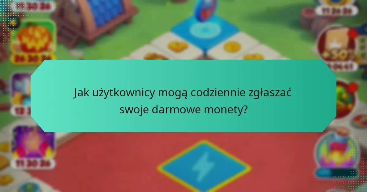 Jak użytkownicy mogą codziennie zgłaszać swoje darmowe monety?