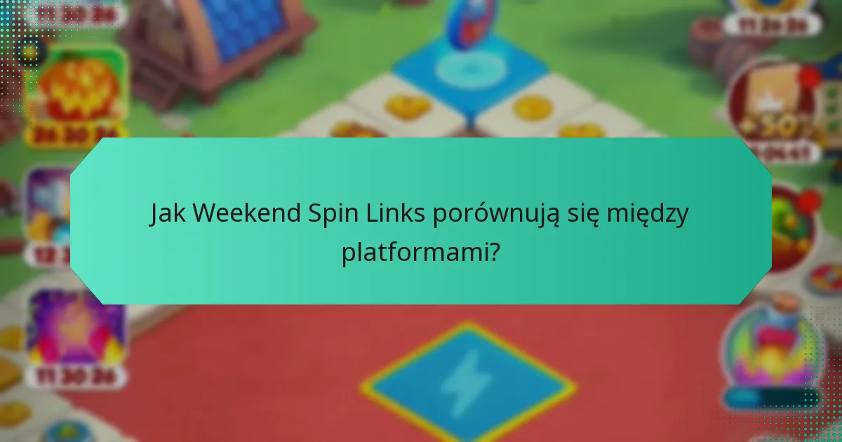 Jak Weekend Spin Links porównują się między platformami?