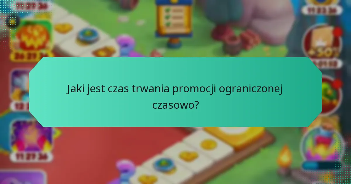 Jaki jest czas trwania promocji ograniczonej czasowo?