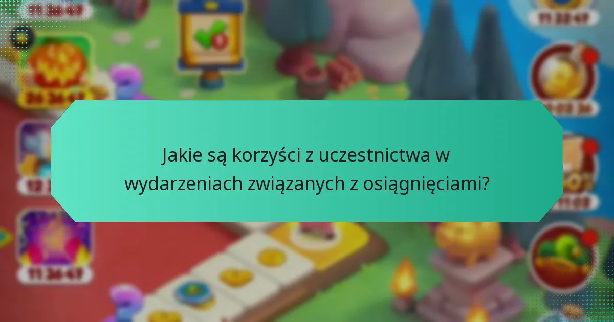 Jakie są korzyści z uczestnictwa w wydarzeniach związanych z osiągnięciami?
