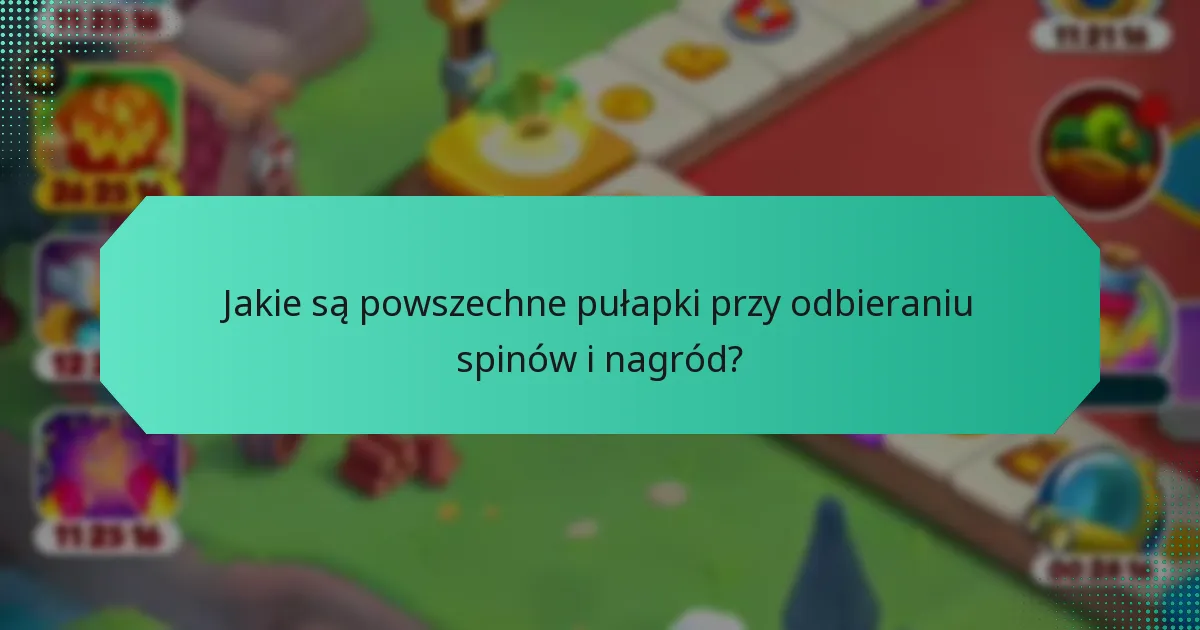 Jakie są powszechne pułapki przy odbieraniu spinów i nagród?