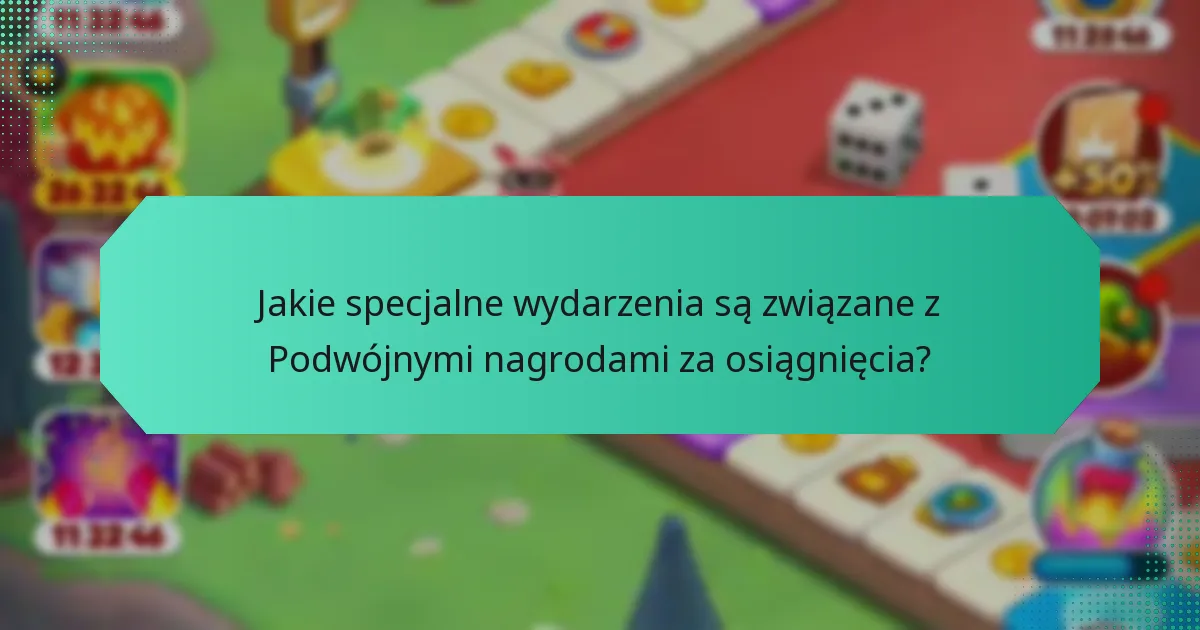 Jakie specjalne wydarzenia są związane z Podwójnymi nagrodami za osiągnięcia?