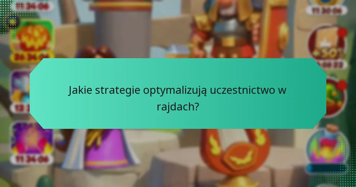 Jakie strategie optymalizują uczestnictwo w rajdach?
