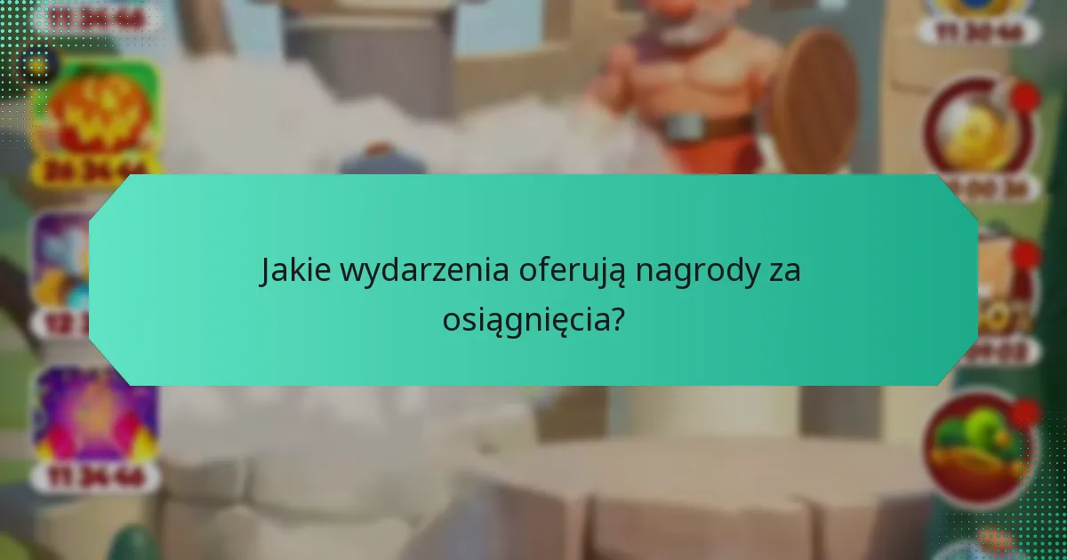 Jakie wydarzenia oferują nagrody za osiągnięcia?