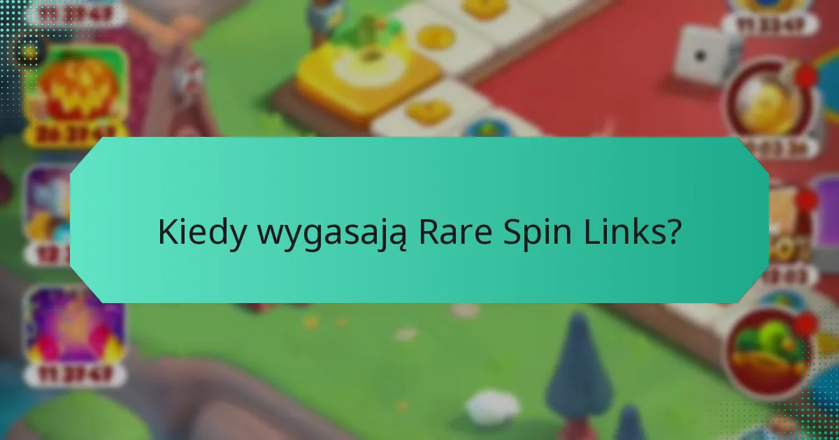 Kiedy wygasają Rare Spin Links?