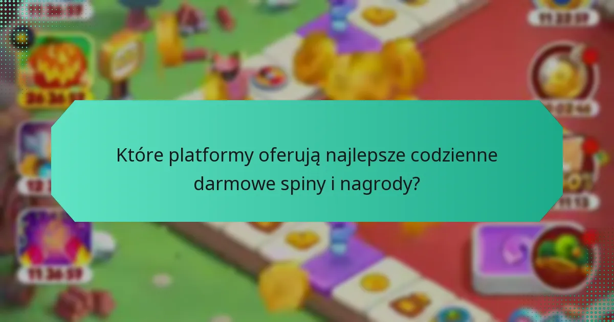 Które platformy oferują najlepsze codzienne darmowe spiny i nagrody?